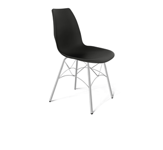 Кухонный стул SHT-ST29/S107 (черный/хром лак) в Ревде