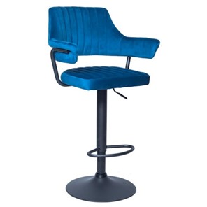 Барный стул КАНТРИ WX-2917 вельвет голубой в Екатеринбурге