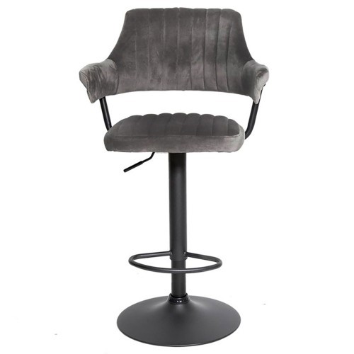 Мягкий барный стул КАНТРИ WX-2917 вельвет серый в Екатеринбурге - изображение 1