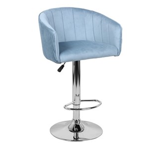 Барный стул Марк WX-2325 велюр голубой в Екатеринбурге
