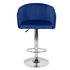 Барный стул Марк WX-2325 велюр синий в Кушве