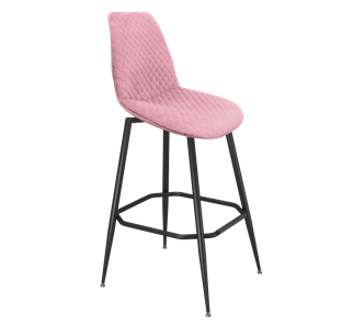 Барный стул SHT-ST29-С22 / SHT-S148 (розовый зефир/черный муар) в Екатеринбурге