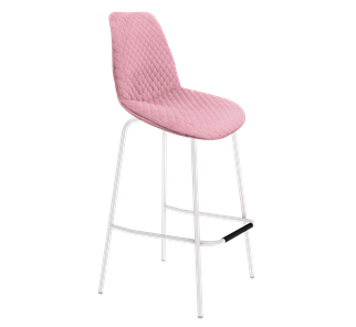 Барный стул SHT-ST29-С22 / SHT-S29P (розовый зефир/белый муар) в Новоуральске