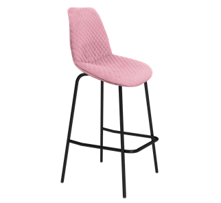 Барный стул SHT-ST29-С22 / SHT-S29P (розовый зефир/черный муар) в Новоуральске