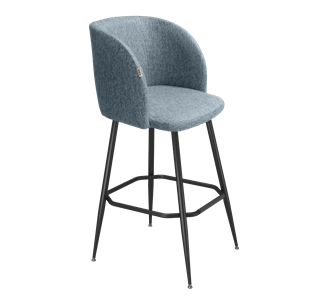Барный стул SHT-ST33 / SHT-S148 (синий лед/черный муар) в Ревде