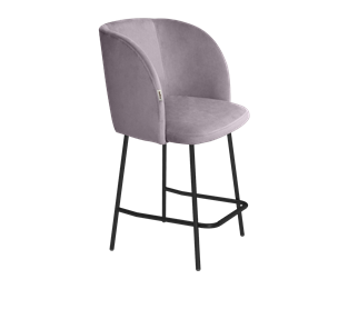 Полубарный стул SHT-ST33 / SHT-S29P-1 (сиреневая орхидея/черный муар) в Екатеринбурге