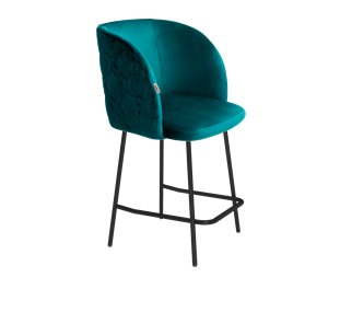 Полубарный стул SHT-ST33-1 / SHT-S29P-1 (альпийский бирюзовый/черный муар) в Екатеринбурге