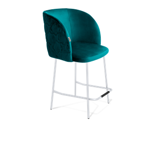 Полубарный стул SHT-ST33-1 / SHT-S29P-1 (альпийский бирюзовый/хром лак) в Краснотурьинске