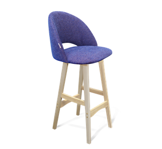 Барный стул SHT-ST34 / SHT-S65 (синий мираж/прозрачный лак) в Ревде