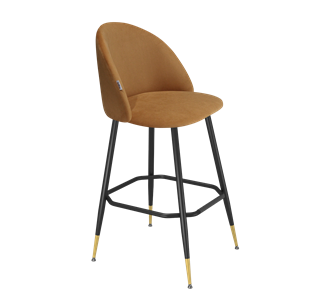 Барный стул SHT-ST35 / SHT-S148 (горчичный/черный муар/золото) в Кушве