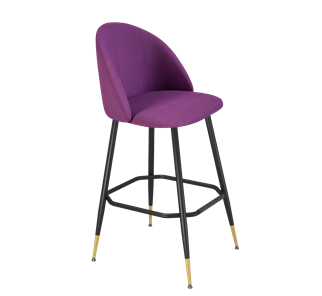 Барный стул SHT-ST35 / SHT-S148 (ягодное варенье/черный муар/золото) в Кушве