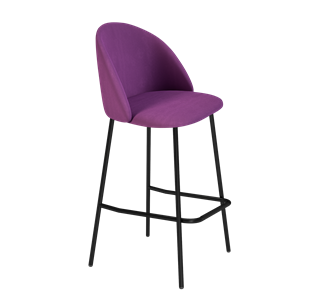 Барный стул SHT-ST35 / SHT-S29P (ягодное варенье/черный муар) в Кушве