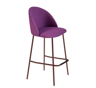 Барный стул SHT-ST35 / SHT-S29P (ягодное варенье/медный металлик) в Кушве