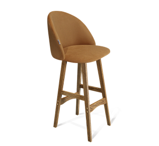 Барный стул SHT-ST35 / SHT-S65 (горчичный/дуб брашированный коричневый) в Ревде