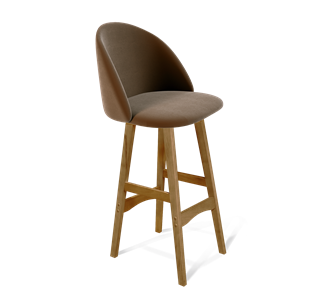 Барный стул SHT-ST35 / SHT-S65 (кофейный ликер/светлый орех) в Ревде