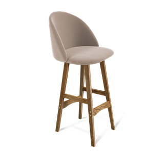 Барный стул SHT-ST35 / SHT-S65 (латте/дуб брашированный коричневый) в Красноуфимске