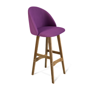 Барный стул SHT-ST35 / SHT-S65 (ягодное варенье/дуб брашированный коричневый) в Кушве