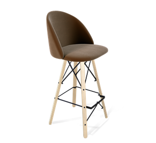 Барный стул SHT-ST35 / SHT-S80 (кофейный ликер/прозрачный лак/черный) в Ревде