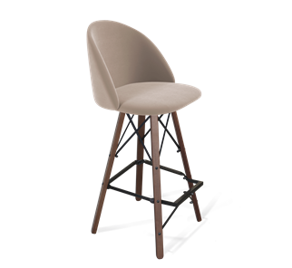 Барный стул SHT-ST35 / SHT-S80 (латте/темный орех/черный) в Ревде