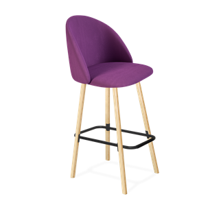 Барный стул SHT-ST35 / SHT-S94 (ягодное варенье/прозрачный лак/черный муар) в Ревде
