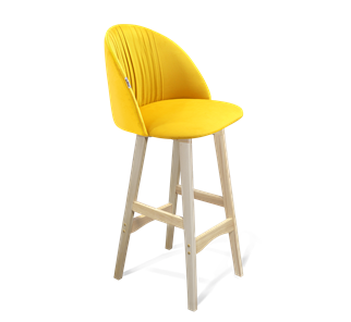 Барный стул SHT-ST35-1 / SHT-S65 (имперский жёлтый/прозрачный лак) в Ревде