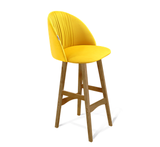 Барный стул SHT-ST35-1 / SHT-S65 (имперский жёлтый/светлый орех) в Ревде