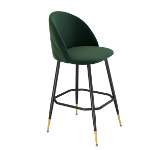 Барный стул SHT-ST35-2 / SHT-S148 (лиственно-зеленый/черный муар/золото) в Екатеринбурге