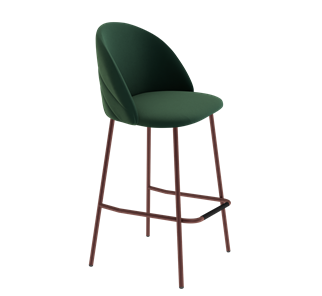 Барный стул SHT-ST35-2 / SHT-S29P (лиственно-зеленый/медный металлик) в Екатеринбурге