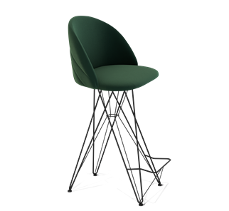 Барный стул SHT-ST35-2 / SHT-S66 (лиственно-зеленый/черный муар) в Ревде