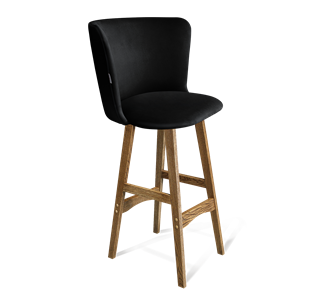 Барный стул SHT-ST36 / SHT-S65 (ночное затмение/дуб брашированный коричневый) в Первоуральске
