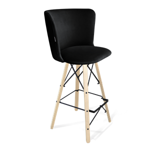 Барный стул SHT-ST36 / SHT-S80 (ночное затмение/прозрачный лак/черный) в Ревде