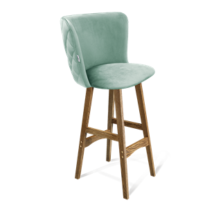 Барный стул SHT-ST36-3 / SHT-S65 (нежная мята/дуб брашированный коричневый) в Первоуральске