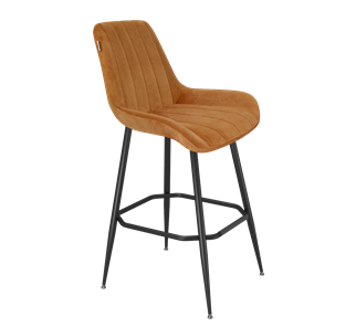Барный стул SHT-ST37 / SHT-S148 (горчичный/черный муар) в Ревде