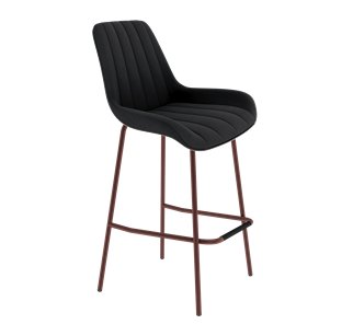 Барный стул SHT-ST37 / SHT-S29P (ночное затмение/медный металлик) в Ревде