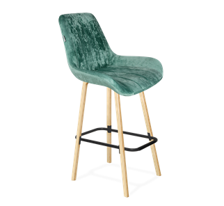 Барный стул SHT-ST37 / SHT-S94 (зеленый чай/прозрачный лак/черный муар) в Ревде