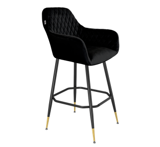 Барный стул SHT-ST38 / SHT-S148 (ночное затмение/черный муар/золото) в Ревде