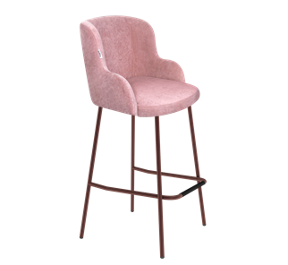 Барный стул SHT-ST39 / SHT-S29P (пыльная роза/медный металлик) в Ревде