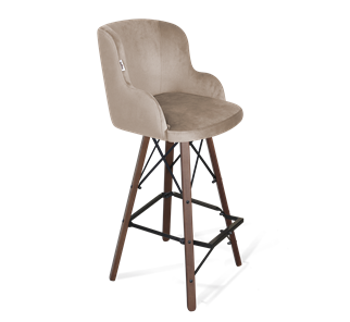Барный стул SHT-ST39 / SHT-S80 (латте/темный орех/черный) в Ревде