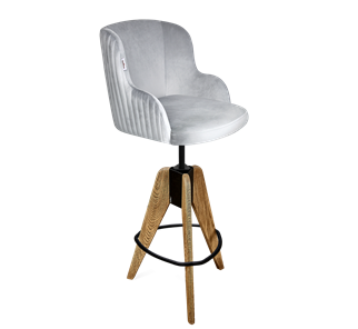 Барный стул SHT-ST39-1 / SHT-S92 (серое облако/браш.коричневый/черный муар) в Красноуфимске