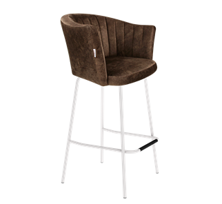 Барный стул SHT-ST42-1 / SHT-S29P (кофейный трюфель/белый муар) в Ревде