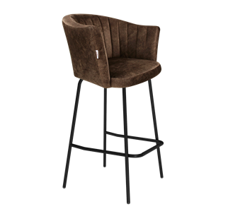 Барный стул SHT-ST42-1 / SHT-S29P (кофейный трюфель/черный муар) в Кушве