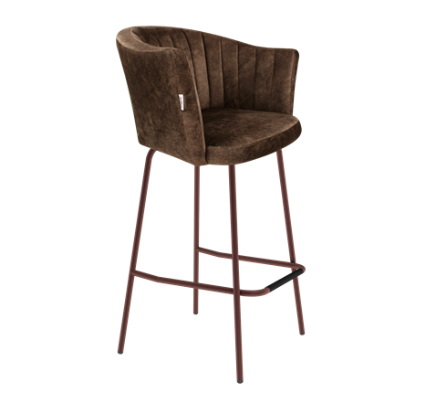 Барный стул SHT-ST42-1 / SHT-S29P (кофейный трюфель/медный металлик) в Ревде - изображение