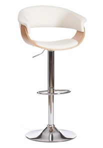 Барный стул VIMTA (mod.4021S) белый/натуральный/хром арт.13660 в Екатеринбурге
