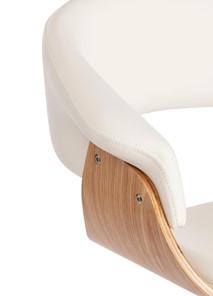 Барный стул VIMTA (mod.4021S) белый/натуральный/хром арт.13660 в Екатеринбурге - предосмотр 6
