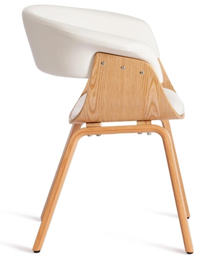 Обеденный стул VIMTA (mod.8021) натуральный/белый арт.13659 в Екатеринбурге - изображение 1