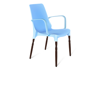 Кухонный стул SHT-ST76/S424-F (голубой/коричневый муар) в Каменске-Уральском