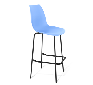 Барный стул SHT-ST29/S29 (голубой pan 278/черный муар) в Асбесте