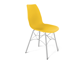 Обеденный стул SHT-ST29/S107 (желтый ral 1021/хром лак) в Ревде