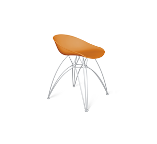Кухонный стул SHT-ST19/S112 (оранжевый/хром лак) в Ревде
