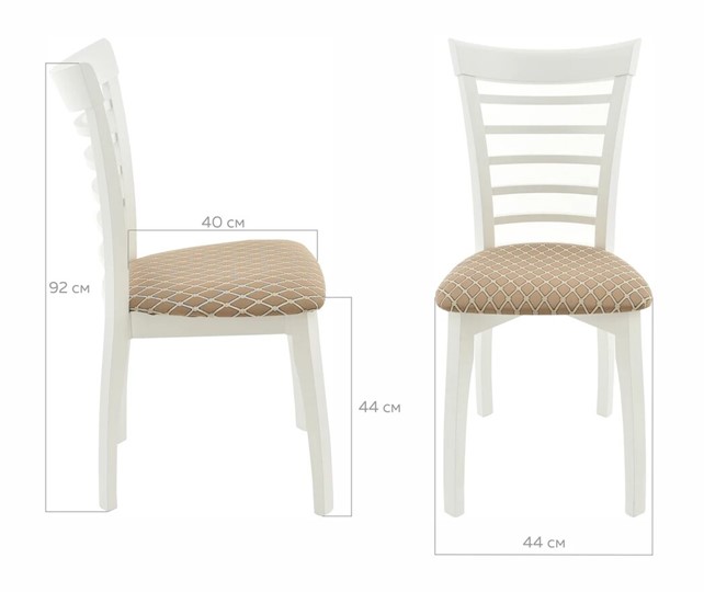 Обеденный стул Бурбон (Тон 9-Эмаль белая, Призма 37-1) в Екатеринбурге - изображение 10
